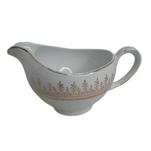 Alfred Meakin England Glo-White Creamer 22 K Gold Trim READ